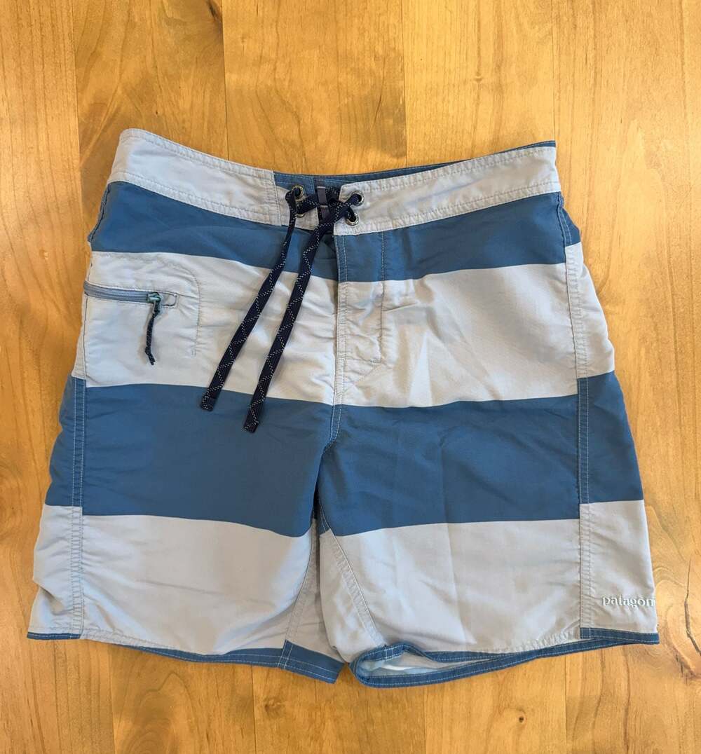 Patagonia Men's Striped Wavefarer Board Shorts